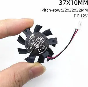 37mm Graphics  Video Card Cooler Fan Replacement Pitch-row 32mm (12V XH2.54 2pin)