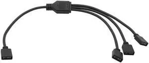 Motherboard RGB sync Splitter, 5V 4Pin RGB ARGB sync HUB Transfer Extension Cable(1-3(4Pin 5V))