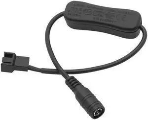 12V Copper DC 5521 to 4Pin PWM PC Fan Cable Computer PC Router Fan Power Swith Adapter Cable with switch(30cm 1 to 1)