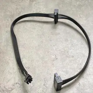 For Main Board Interface Small 4Pin to Two SATA SSD Power Supply Cable 1Pc 45CM Cable MINI 4 Pin Turn 2 SATA Power Supply