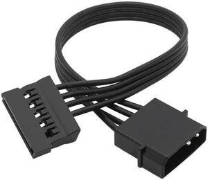 Molex IDE 1 to 1 ,4 Pin Male To 15 Pin Female SATA Power Converter Adapter Cable Hard Drive HDD SSD Power Extension Cable 22cm