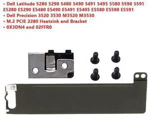 For   DI  ER Precision 3520 3530 M3520 M3530 Latitude E5580 E5590 E5591 laptop M.2 2280 SSD Hard Drive Mounting Bracket Heatsink