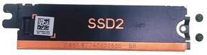 For   DI  ER Precision 16 5680 M5680 Laptop M.2 Pcie 2280 SSD Hard Drive Mounting Bracket Heatsink SSD2 0K9RR6