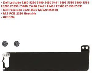For   DI  ER Latitude E5280 E5290 E5480 E5490 E5491 E5495 E5580 E5590 E5591 laptop M.2 2280 SSD Hard Drive Mounting Bracket Heatsink
