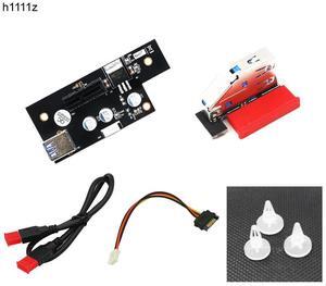 Add On Cards PCI-E X1 Extender PCIE Riser USB 3.0 PCI-E Riser PCI Express Riser Card Cable for Network Card Graphics Card