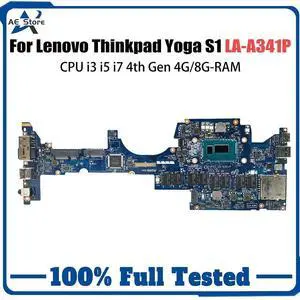 Model4(UMA I5-4th 8GB)
For  Thinkpad YOGA S1 Laptop Motherboard LA-A341P i3 i5 4th Gen 4G 8G RAM 04X5232 00HT127 04X5233 Mainboard Yoga 17879-1B