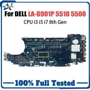 Model2(UMA I5-8365U)
For  Latitude 5500 Mainboard CN-0J16NW 0J16NW 09T2PH LA-G901P UMA SRF9Z i5-8365U EDC50 Laptop Motherboard Tested