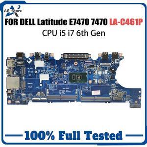 Model1(UMA I5-6200U)
For  Latitude E7470 Laptop Motherboard LA-C461P 0DGYY5 0VNKRJ 03GMP2 02R1TC i3 i5 i7 6th Gen CPU Notebook Mainboard