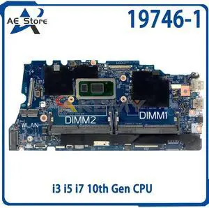 Model3(UMA I7-10510U)
For  Latitude 3410 3510 Laptop Motherboard 19746-1 0KW9T3 02G2J7 0DT6K3 0PD7RH i3i5i7 10th Notebook Mainboard