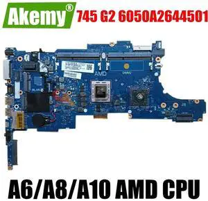 Model1(UMA A10-7400P)
For  Elitebook 745 G2 845 Laptop Motherboard 6050A2644501 A8-7150B A10-7350B 802542-601 802543-501 Mainboard Pavilion 15-ab200