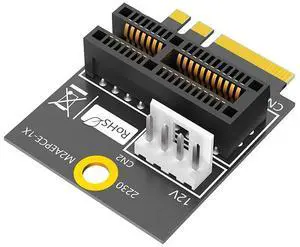 2230 M.2 Key A+E to PCIE X1 Adapter Card PCI Express PCI-E 1X Slot to M2 NGFF Key A/A+E/E Converter Riser Card 4Pin Power Supply