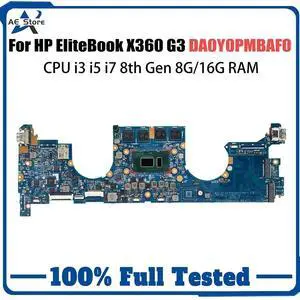 Model8(UMA I7-8650U 16GB)
For X512UA X712UA X512UB F512U A512U D712U M712U X712UB V5000UA Mainboard X512UF I3 I5 I7 Elitebook X360 1030-G3 DA0Y0PMBAF0