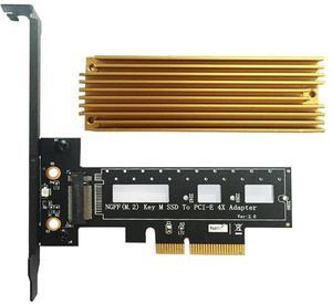 :(Black)
PCI Express 3.0 X4 to M.2 NVMe AHCI SSD M Key Connector Full Speed PCI E Riser Card Adapter Supports 2242 2260 2280 Size M2 SSD