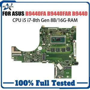 Model4(UMA i7-8650U 16GB)
For  ExpertBook B9440 B9440U B9440UA Motherboard ZenBook B9440UB B9440UC B9440 B9440UAR B9430UA B9450UA B9440UD Mainboard