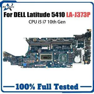 Model1(DIS V2G I7-10810U)
For  Latitude 5410 Laptop Motherboard LA-J373P 216-0923010 0F1NKY SRGKX i5-10310U 2G Notebook Mainboard ed