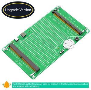 Laptop SO DDR4 DDR5 Memory RAM Test Card Diagnosis Adapter PCB Circuit Tester Tool with LED for Laptop Computer DDR4 DDR5 Memory