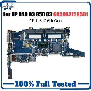 Model1(UMA I5-6th)
For  Elitebook 840 G3 850 Laptop Motherboard 6050A2822301 i3 i5 i7 6th Gen 903740-601 903741-601 826807 Mainboard EliteBook
