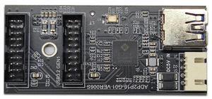 USB Adapter Conector USB 19pin to Dual 19Pin Motherboard Splitter 19Pin Connector Header USB 3.0 Hub 6Gbps Riser Extension Cable