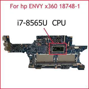 Model4(DIS I7-10210U)
For  X360 15-DR TPN-W142 Laptop Motherboard 18748-1 i5 i7 8/10th Gen L63885-601 L53569-601 L53568-601 Notebook Mainboard Envy