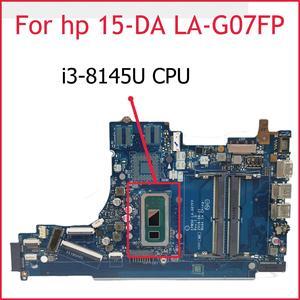 Model5(DIS V4G I7-9750H)
For  15-DA Laptop Motherboard LA-G07FP L35245-001 L52746-601 L68088-601 L49975-601 i3 i5 i7 8/10th 940MX 2G Mainboard