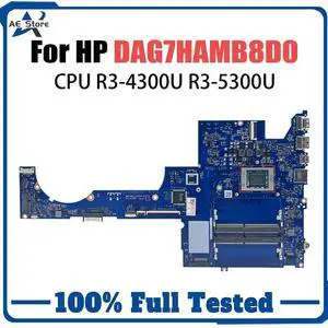 Model1(R3-4300)
For  Pavilion 15-EH Laptop Motherboard DAG7HAMB8D0 With R3-4300U R3-5300U CPU Fully Spectre x360 14-ef0000 ed