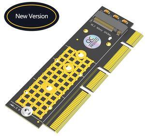 2230/2242/2260/2280 M.2 NVMe SSD to PCI Express 3.0 X4/X8/X16 Adapter M Key NVME to PCIE Riser Card with Tantalum Capacitors LED