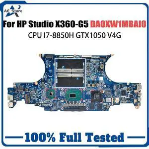 Model2(E-2176 P1000 V4G)
For  1050 G1 X360 G5 Laptop Mainboard DA0XW1MBAI0 L33160-601 N18P-Q1-A1 P1000 i7 Motherboard Full Tested ZBook Studio X360-G5