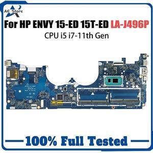Model2(UMA I7-1165G7)
For  ENVY 15-ED 15T-ED Laptop LA-J496P i5-1135G7 i7-1165G7 M20703-501 M20700-601 Motherboard Full Tested X360 ed
