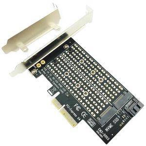 Yellow
PCI Express PCIE to M2 Adapter NVME SATA M.2 SSD PCIE Adapter NVME/SATA M2 PCI E Adapter SSD M2 to SATA PCI-E Card M Key + B Key