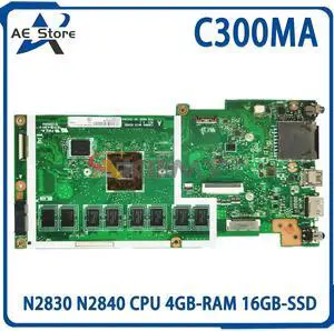 Model2(UMA N2840 4GB 16G)
For  C300 C300M Laptop Motherboard C300MA N2830 N2840 CPU 2GB 4GB-RAM 16GB 32GB-SSD Mainboard