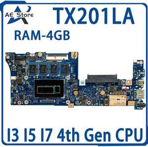 Model4(Z2560 2GB 16G-SSD)
TX201L Mainboard For  Transformer Book Trio TX201LA TX201LAF TX201 Laptop Motherboard I3 I5 I7 4th Gen 4GB/RAM