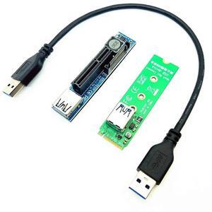 PCIE Riser M-Key NVME M.2 to PCI Express X4 Graphics Cards Riser 30CM USB Cable PCIE Extender Port Extension Adapter Riser Cable