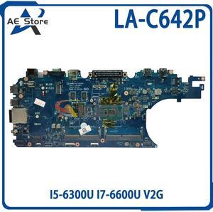 Model1(DIS V2G I7-6600U)
For  Latitude E5570 Laptop Motherboard LA-C642P 216-0864018 0J1PDD I5-6300U I7-6600U 2G Notebook Mainboard