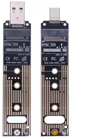 TYPE-A Interface
M2 SSD Adapter NVMe Enclosure M.2 to USB3.1 Case for NVME PCIE M Key 2230/2242/2260/2280 SSD NVME to USB TYPE-A/TYPE-C Converter