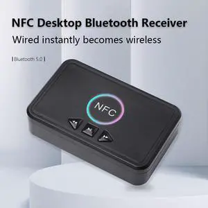 NFC Bluetooth 5.0 Adapter Home Speaker Receiver USB Smart Playback A2DP AUX 3.5mm RCA Jack  Stereo Audio Wireless Adapter