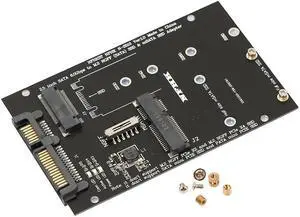 1Pcs 2 NGFF MSATA SSD To SATA 3.0 Adapter 2 In 1 Converter Card For PC Laptop