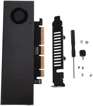 M.2 NVMe NGFF to PCIE3.0 SSD Adapter Card SATA3 with Cooling Fan Expansion Card