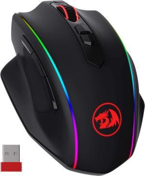 Redragon M686 Wireless Gaming Mouse 16000 DPI WiredWireless Gamer Mouse with Professional Sensor 45Hour Durable Power Capacity Customizable Macro and RGB Backlight for PCMacLaptop