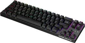 LTC NB681 Nimbleback Wired 65% Mechanical Keyboard, RGB Backlit Ultra-Compact 68 Keys Gaming Keyboard with Hot-Swappable Switch and Stand-Alone Arrow/Control Keys (Hot Swappable Brown Switch, White) LTC NB681 Nimbleback Wired 65% Mechanical Keyboard, RGB Backlit Ultra-Compact 68 Keys Gaming Keyboard with Hot-Swappable Switch and Stand-Alone Arrow/Control Keys (Hot Swappable Brown Switch, White)