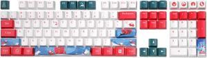 LTC LavaCaps PBT 104 Keycaps Set, Sublimation Thick PBT Keycaps for ANSI US Layout 61/87/104 Keys Mechanical Keyboard (Christmas Limited Edition) - Only Keycaps