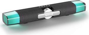 Redragon GS512 Wireless RGB Desktop Speakers, 2.0 PC Computer Stereo Soundbar w/BT 5.0/USB Mode, Max 6W x 2 Rich Sound, Crystal RGB Backlight and Easy-Access On-Board Control, USB-C Powered