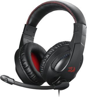 Redragon H211 Cronus Black Wired Gaming Headset, Stereo Surround Sound, Noise-Canceling Microphone, Dynamic RGB Backlight, 40 mm Drivers, Over-Ear Headphones Works for PC/PS5/XBOX/NS, Black