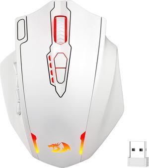 Redragon M913 Impact Elite Wireless Gaming Mouse, 16000 DPI Wired/Wireless RGB Gamer Mouse with 16 Programmable Buttons, 45 Hr Battery and Pro Optical Sensor, 12 Side Buttons MMO Mouse