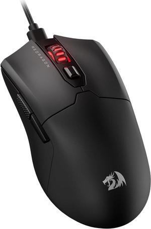 Redragon M995 Wired Gaming Mouse, 26000 DPI Optical Gamer Mouse with 6 Programmable Buttons & 5 Backlit Modes, 51G Ultra Lightweight, Software Supports DIY Keybinds, Black