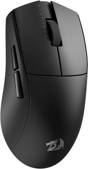 Redragon M916 PRO 3-Mode Wireless Gaming Mouse, 49G Ultra-Light 26K DPI Gamer Mouse w/Ergonomic Natural Grip Build, Full Programmable Buttons, Software Supports DIY Keybinds & DPI,Black