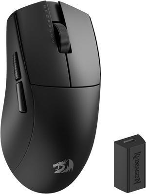 Redragon M916 PRO 3-Mode Wireless Gaming Mouse, Hype-Speed 4K Polling Rate, 49G Ultra-Light 26K DPI Gamer Mouse w/Ergonomic Natural Grip Build, Redefinable Macro Buttons, Software Supported,Black