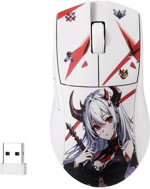 Redragon M916AK PRO 3-Mode Anime Gaming Mouse, 42G Ultra-Light 26K DPI Gaming Mouse w/Ergonomic Natural Grip Build, Full Programmable Buttons, Software Supports DIY Keybinds & DPI