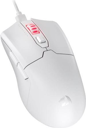 Redragon M995 Wired Gaming Mouse, 26000 DPI Optical Gamer Mouse with 6 Programmable Buttons & 5 Backlit Modes, 51G Ultra Lightweight, Software Supports DIY Keybinds, White
