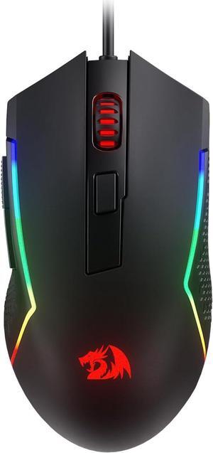 Redragon M616 RGB Gaming Mouse, 10000 DPI Wired Optical Mouse with 6 Programmable Buttons & 8 Backlit Modes, Software Supports DIY Keybinds