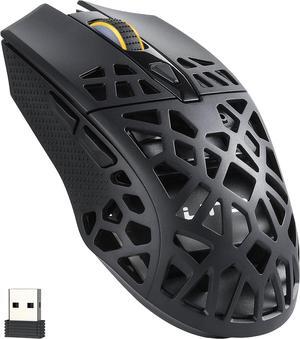 LTC GM023 Tri-Mode Wireless Gaming Mouse, 79g Ultra-Light Honeycomb Ergonomic Gaming Mouse, PAW3104 Sensor, 6-Level DPI 4800, 6 Programmable Buttons, Pro Software